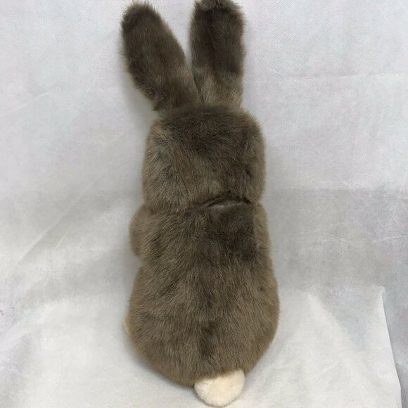 Vintage Brown Begging Bunny Stuffed Plush Animal Realistic Toy 24" Tall - Picture 3 of 8